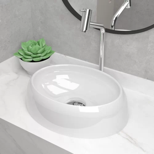 Cuba De Apoio 39 x 29 cm Ágata Branca BT-2102