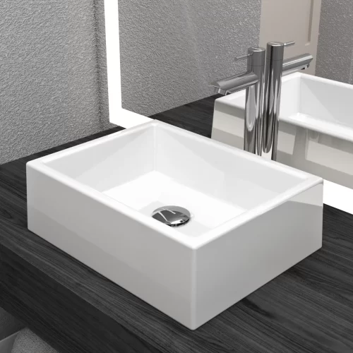 Cuba De Apoio 41 x 32 cm Amazonita Branca BT-3387