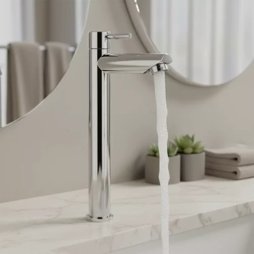 Torneira de Mesa Bica Alta Elegance Cromado