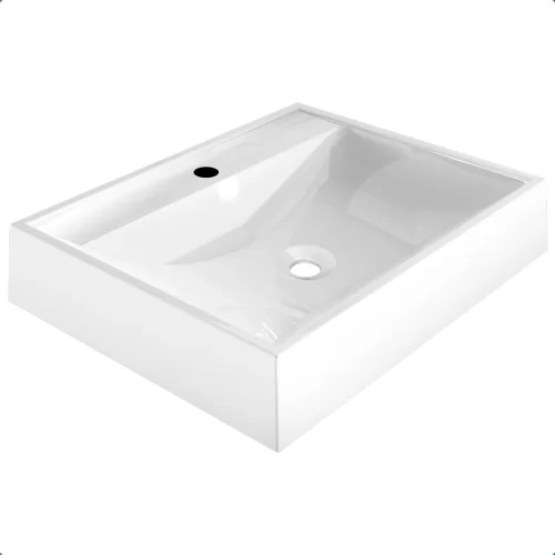 Cuba De Apoio 50 x 40 cm Coral Branca BT-2171