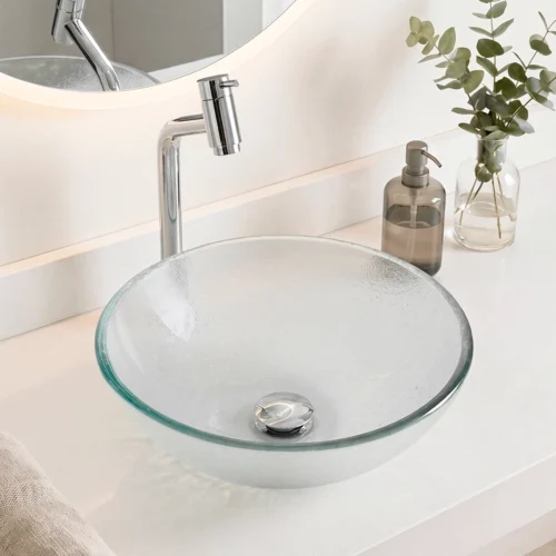 Cuba de Vidro 29 cm Cristal Transparente BT-4030​