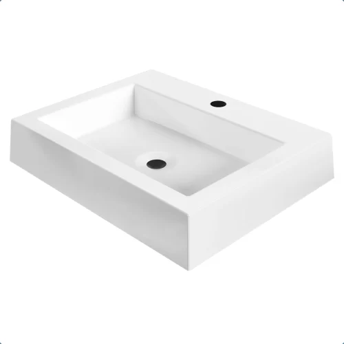 Cuba De Apoio 47 x 37 cm Esmeralda Branca BT-2727