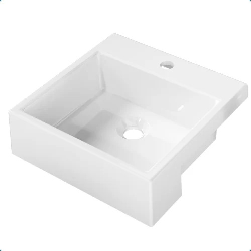 Cuba De Semi Encaixe 35 x 35 cm Rubelita Branca BT-3103