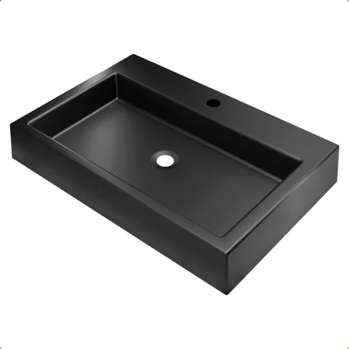 Cuba De Apoio 56 x 38 cm Rubi Preta Fosca BT-2076