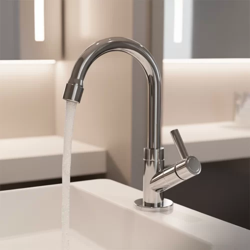 Torneira de Mesa Bica Baixa Cromada Classic