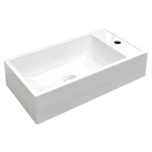 Cuba De Apoio 52 x 29 cm Orquídea Branca