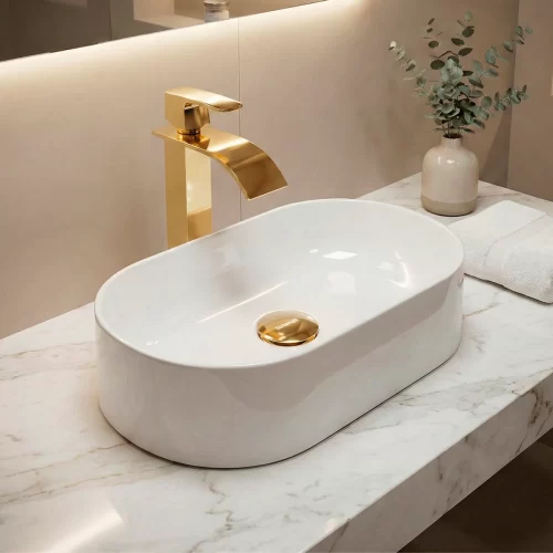 Cuba De Apoio 43 x 25 cm Íris Branca BT-2030