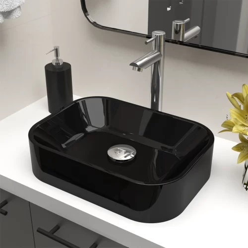 Cuba De Apoio 36 x 27 cm Lótus Preta BT-2010