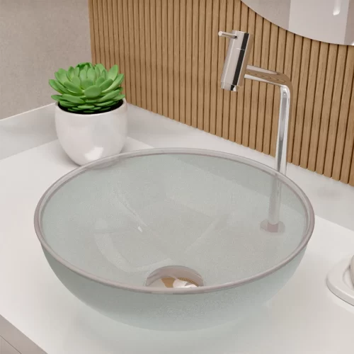 Cuba de Vidro 29 cm Cristal Transparente BT-4030​