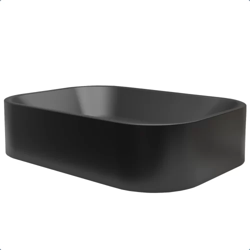 Cuba De Apoio 36 x 27 cm Lótus Preta Fosca BT-2010