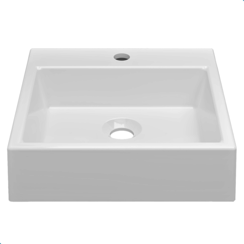 Cuba de Semi Encaixe 39 x 37 cm Quartzo Branco BT-3113