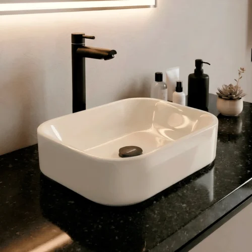 Cuba De Apoio 36 x 27 cm Lótus Bege BT-2010