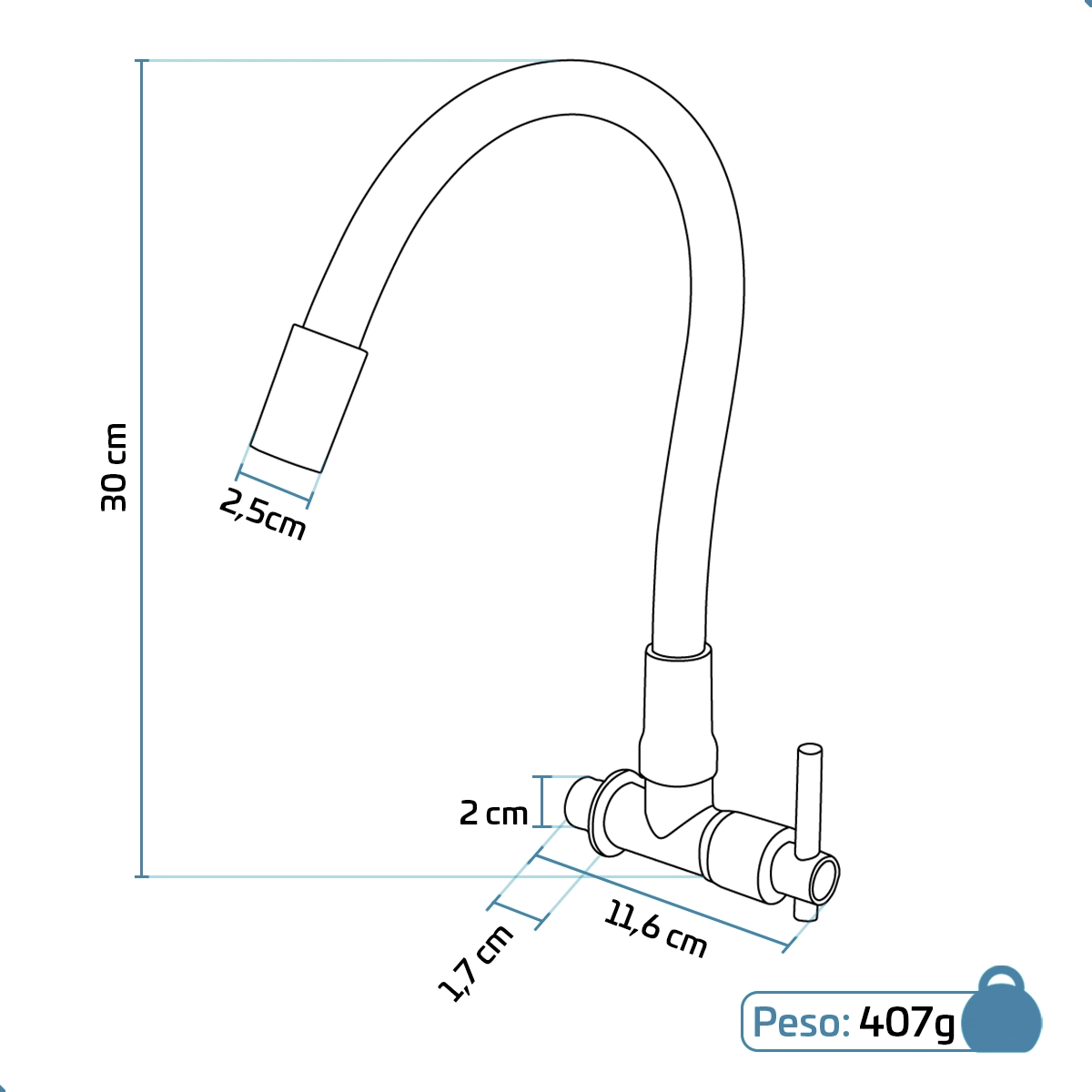 abs flexível de parede 1.3