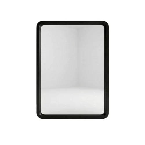 Espelho Retangular 50 x 40 Moldura Alumínio Preto BT-5040