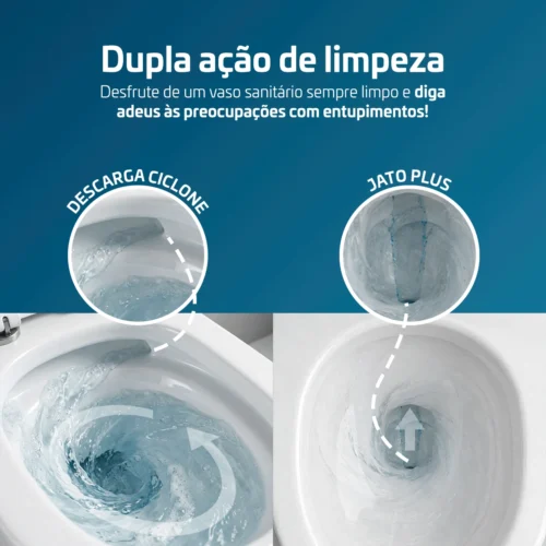 Vaso Sanitário Diamante Monobloco Completo Caixa Acoplada Privada Branco BT-4120